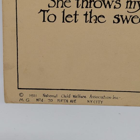 1922 National Child Welfare Association Inc Little Boy Blue Print Poster - Picture 3 of 7